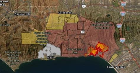 Los Angeles Fire Maps Show Updating View Of Where Palisades Eaton And