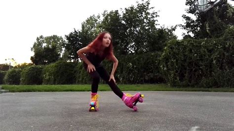 Roller skates trick - YouTube