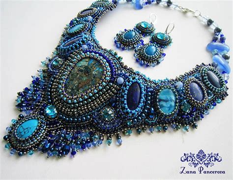 Beautiful Embroidered Jewelry By Zana Pancirova Beads Magic Art