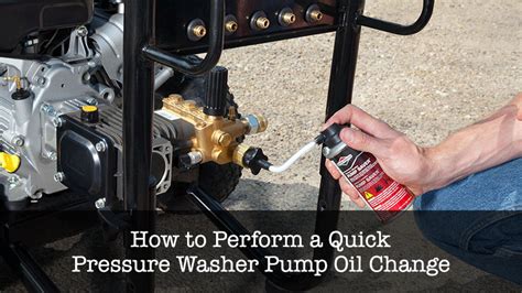 How To Perform A Quick Pressure Washer Pump Oil Change