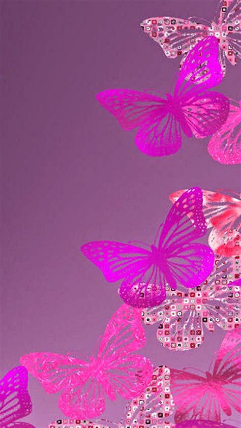 Pink Butterfly Phone Wallpapers Top Free Pink Butterfly Phone