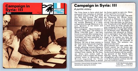 Campaign In Syria III 1941 War On Land WW2 Edito Service SA