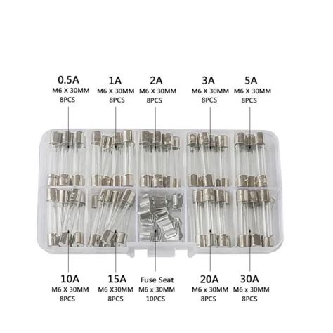 KIT ASSORTIMENT DE fusibles tube en verre tube de verre à soufflage