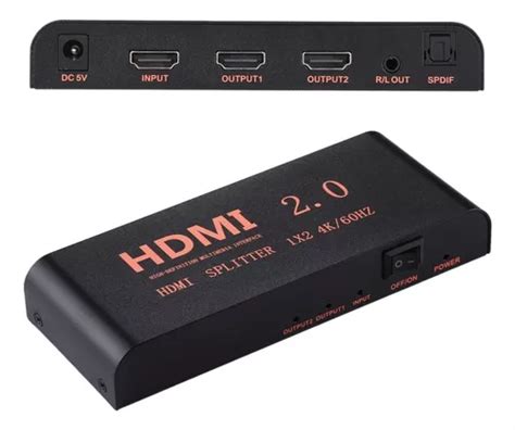 Splitter Hdmi Divisor Amplificador P K D X Salidas