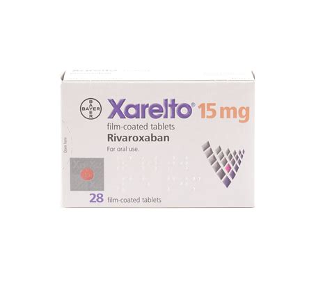 Xarelto 15mg 28 Tabs