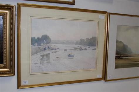 Bonhams Mark Gibbons Born 1949 Low Tide At Kingsbridge