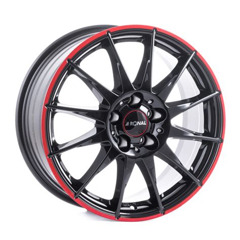 RONAL R54 MCR Jetblack Red Rim Felgenshop De