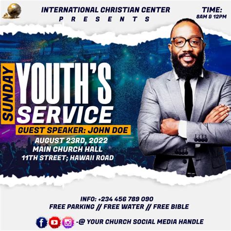 Copy Of Youth Sunday Service Postermywall