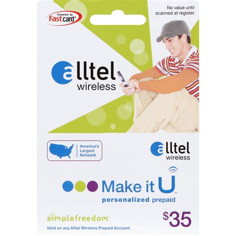 Alltel Phone Card Personalized Prepaid 35 Shop Martins Emerald