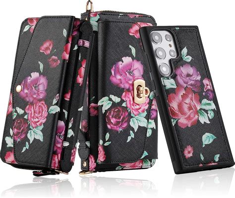 Compatible With Samsung Galaxy S23 Ultra Wallet Case With Zipper 14 Card Slots Rfid