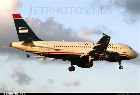 N Us Airbus A Us Airways Jose G Candelas Jetphotos