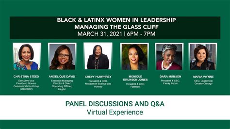 Black And Latinx Women In Leadership Managing The Glass Cliff Youtube