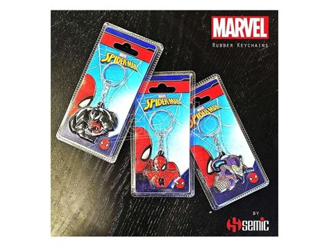 MARVEL SPIDER MAN HANGING SOFT KEYCHAIN Semic Keyring Vendiloshop