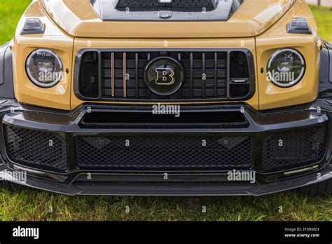 A View Of The Front Of The Mercedes Benz G Class Brabus Suv Miami