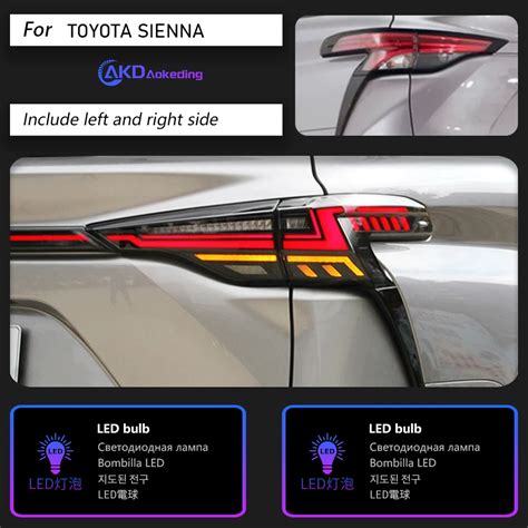 Akd Car Styling For Toyota Sienna Tail Light Sienna Led Tail