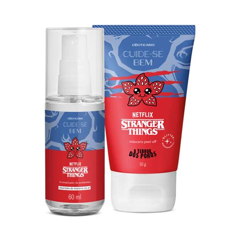 Combo Netflix Stranger Things Aromatizador de Ambiente 60ml Máscara