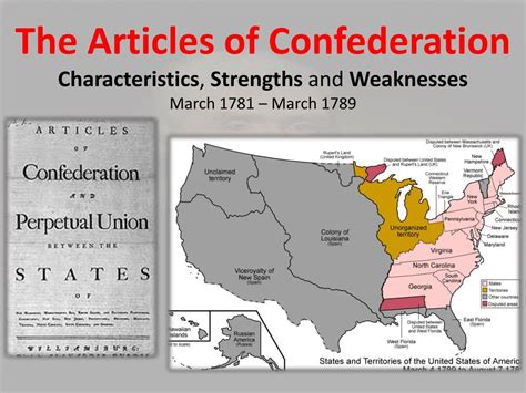 Articles Of Confederation Weaknesses And Strengths Chart