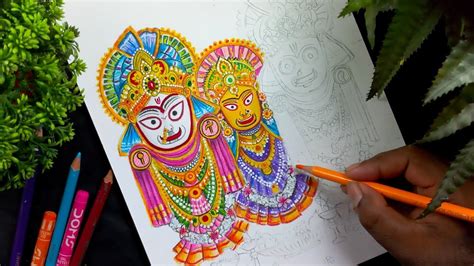 How To Draw Rath Yatra Rath Yatra Drawing Jagannath Drawing