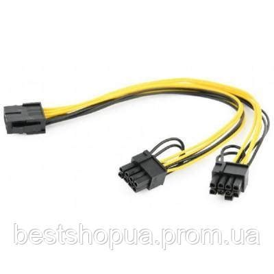 Кабель питания CPU 8 пин на PCI express 2 х 6+2 пин Cablexpert (CC-PSU ...