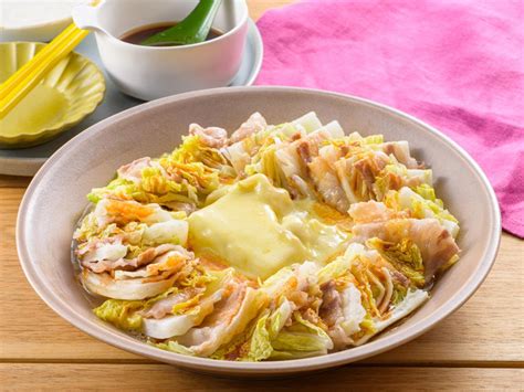 レンジで！白菜と豚バラのチーズタッカルビ風のレシピ・作り方 ｜ おうちレシピ ミツカングループ