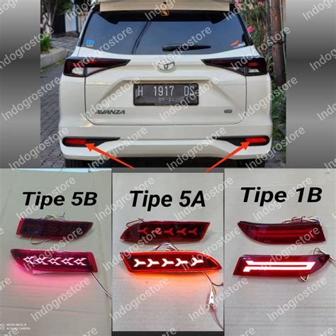 Jual Lampu Reflektor Bumper Belakang LED Mobil All New Avanza Xenia