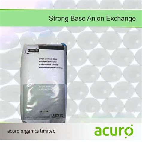 Strong Base Anion Exchange For Industrial Packaging Size L At Rs