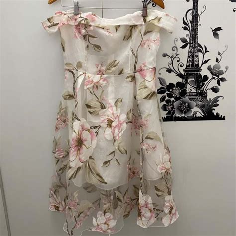 Womens Witchery Off Shoulder Floral Dress S