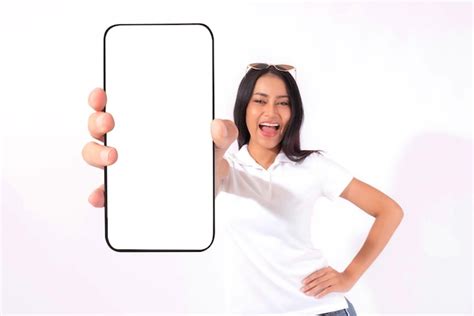 Premium Photo Beautiful Asian Brunette Woman Cute Girl In White Shirt