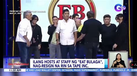 Ilang Hosts At Staff Ng Eat Bulaga Nag Resign Na Rin Sa Tape Inc Bt Youtube