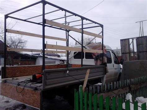 Замена стандартного тента на новый высотой 2 м. — ГАЗ Газель, 2,9 л ...