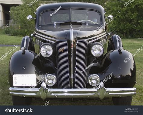 Front View Of An Old Buick Classic American Car 1930s Era Vintage