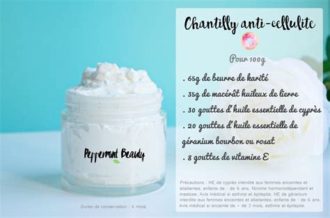 Chantilly Raffermissante Et Anti Cellulite Faite Maison Peppermint Beauty