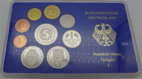 Bundesrepublik Deutschland BRD 12 68 DM 1988 F Kursmünzensatz KMS