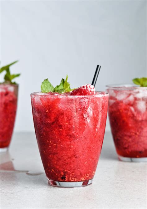 Raspberry Granita Ros Cocktails Sugar Salted