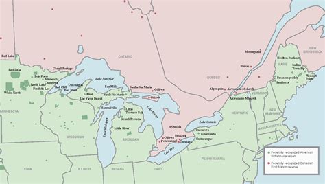 Map Of Canada Border Crossings