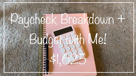 PAYCHECK BREAKDOWN BUDGET WITH ME My Biggest Paycheck Yet July