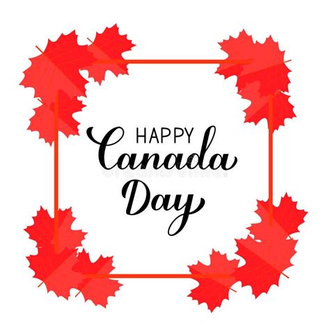 Happy Canada Day Maple Leaves Stock Illustrations 1066 Happy Canada