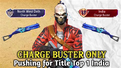 Pushing TOP 1 In Charge Buster Free Fire Solo Rank Push With Tips