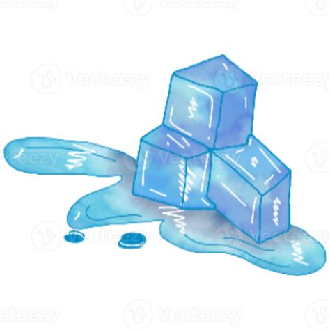 Hielo Cubo Dibujos Animados 33155032 Png