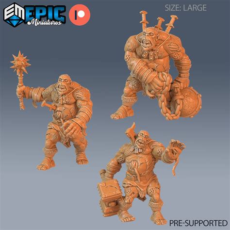 3d Datei Oger Zombie Set ‧ Dnd Miniatur ‧ Tabletop Miniaturen ‧ Gaming