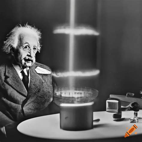 Einstein with a tesla coil experiment on Craiyon