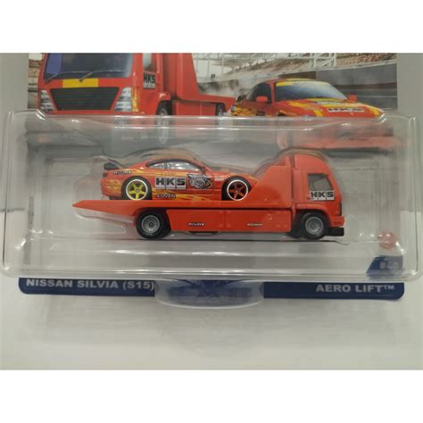 Nissan Silvia S Aero Lift Team Transport N Hot Wheels Premium Bcn Stock Cars