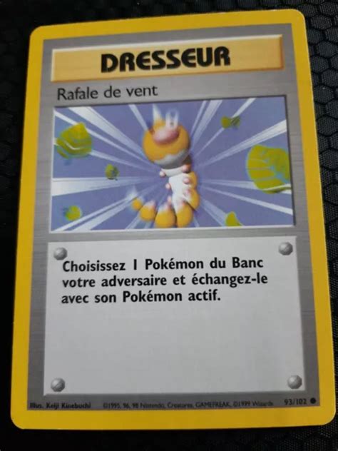 CARTE POKÉMON DRESSEUR Rafale De Vent 93 102 Set De Base FR EUR 2 00