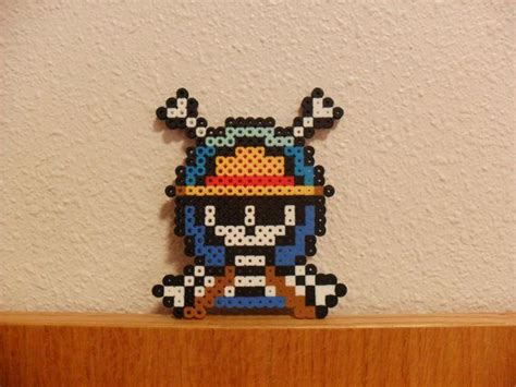 One Piece hama beads Bügelperlen Bügelperlenbilder Steckperlen