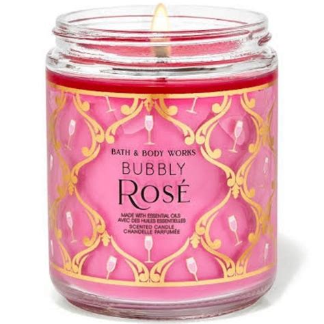 Jual Bath Body Works Bbw Bubbly Rose Made With Essential Oils White