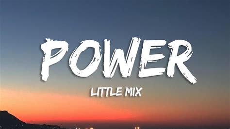 Little Mix Power Lyrics Youtube