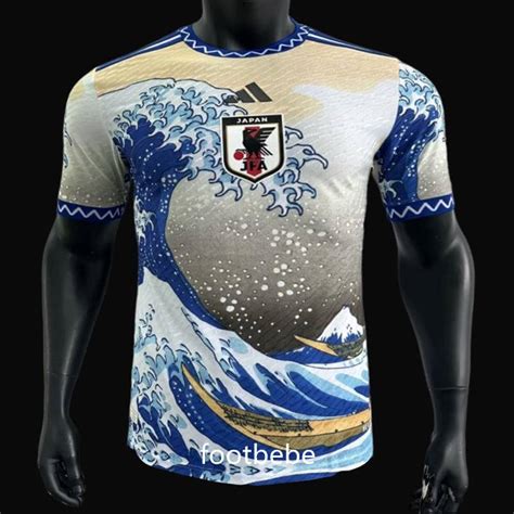 Maillot Match Japon 2023 2024 Great Wave Of Kanagawa Footbebe