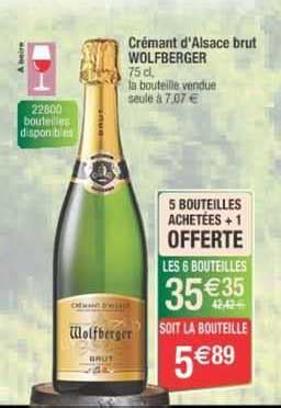 Promo Crémant D alsace Brut Wolfberger chez Cora iCatalogue fr