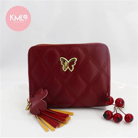 Billetera Mariposa Rojo Kml Accesorios