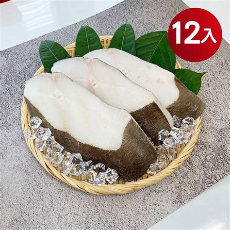 海揚鮮物 格陵蘭大比目魚扁鱈厚切370g片 12片超值組 Pchome 24h購物